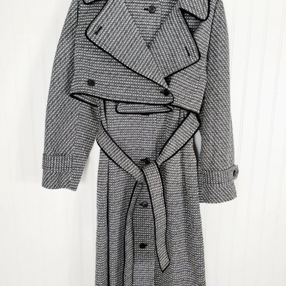 Diane VON FURSTENBURG  PATSY CONVERTIBLE JACQUARD TRENCH COAT, VEST, OR … - Picture 12 of 16
